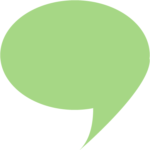 512x512 Guacamole Green Speech Bubble Icon