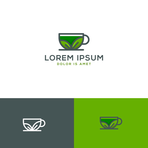 Green Tea Logo Icon Template Line Art Vector Premium Download 626x626 Green Tea Logo Icon Template Line Art Vector Premium Download