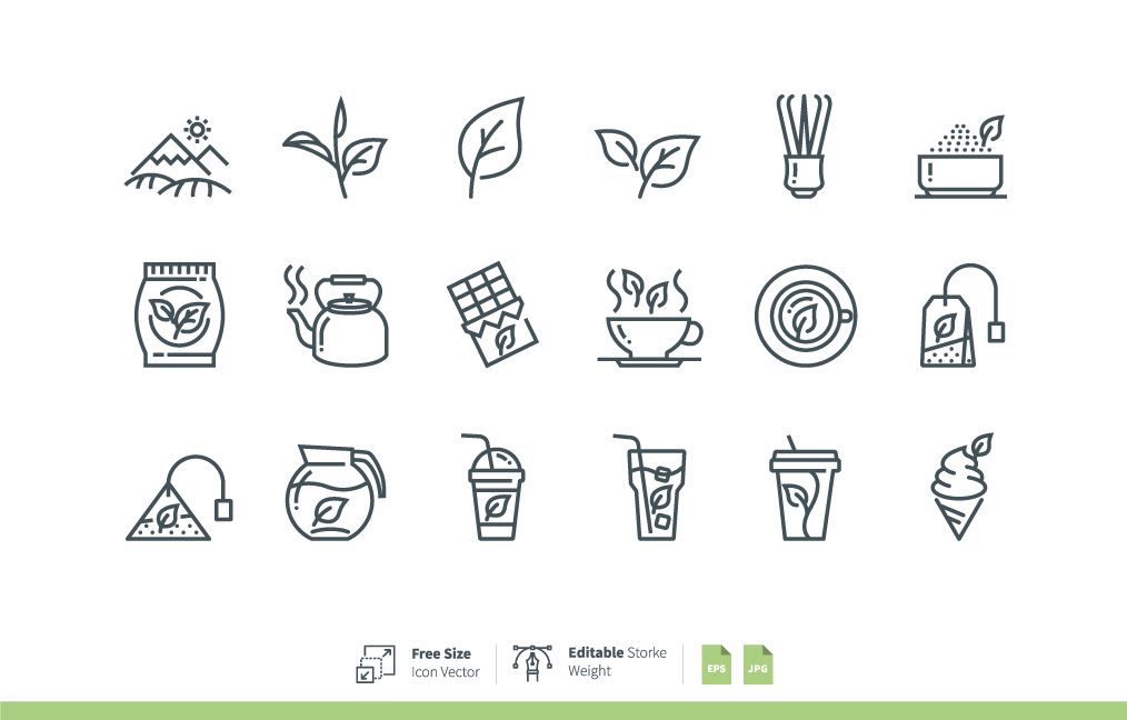 Smart Icons Matcha Green Tea On Behance Teas Tea Illustration 1014x648 Smart Icons Matcha Green Tea On Behance Teas Tea Illustration