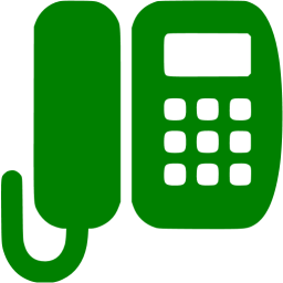 256x256 Green Office Phone Icon