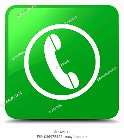 430x486 Green Telephone Icon Stock Photos And Images Age Fotostock