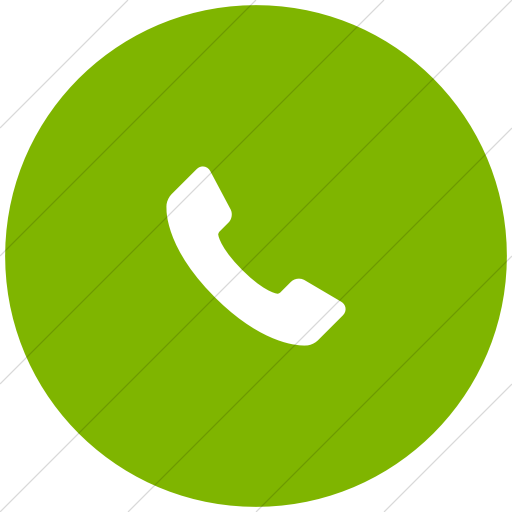 512x512 Iconsetc Flat Circle White On Green Foundation Telephone Icon