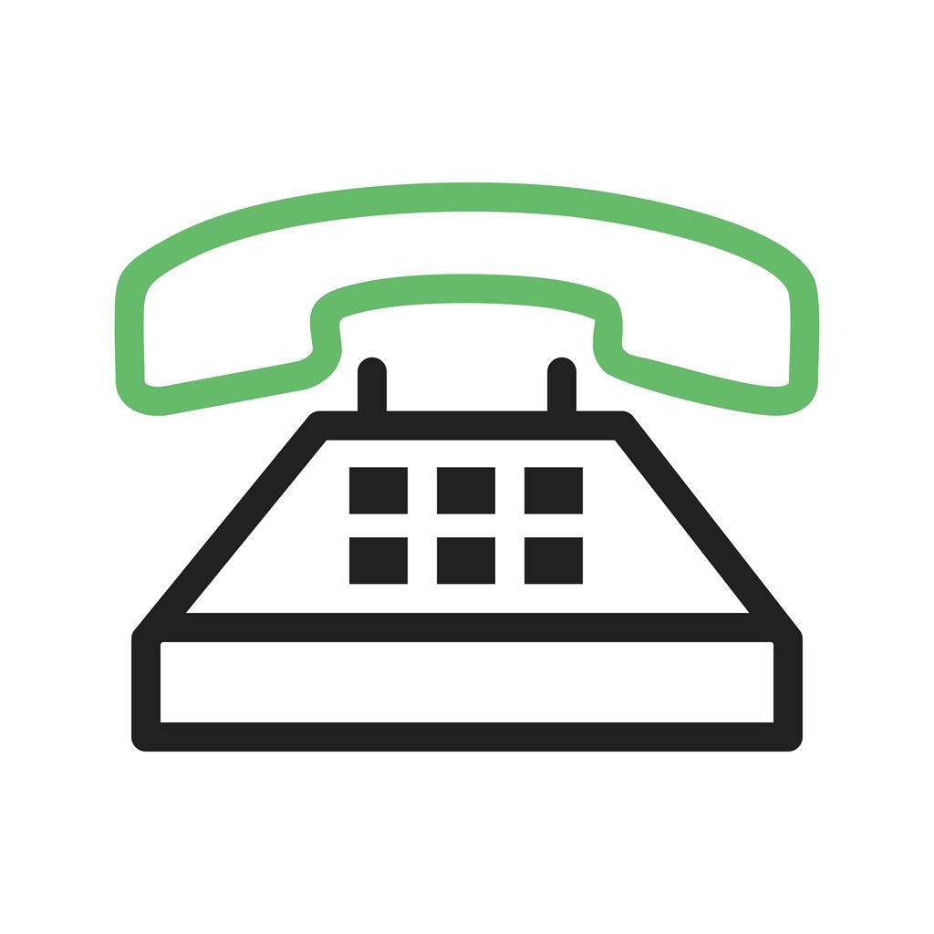 1024x1024 Telephone Line Green Black Icon