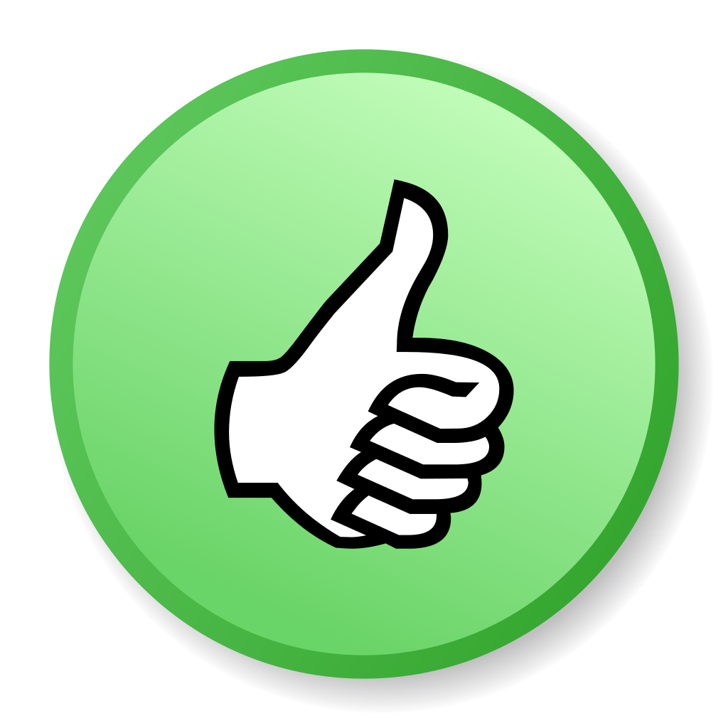 1024x1024 Green Thumbs Up Icon