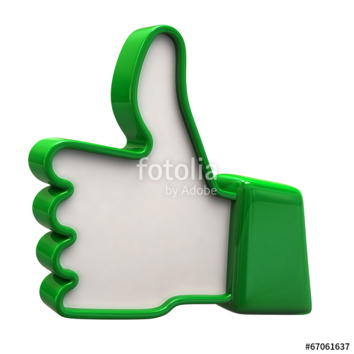 500x500 Illustration Of Green Thumbs Up Icon Stock Photo And Royalty Free