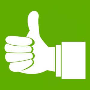 300x300 The Green Thumbs Up Sign Vector Cultracing