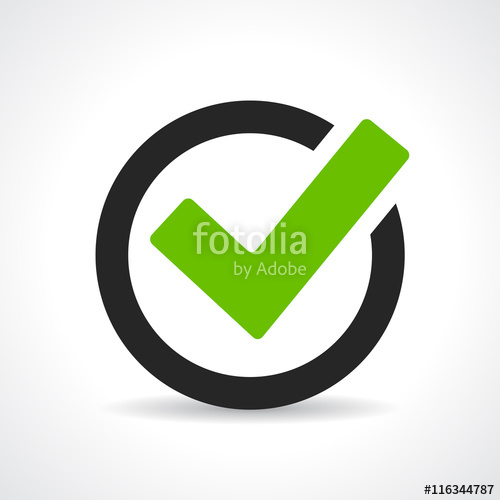500x500 Green Tick Icon Stock Image And Royalty Free Vector