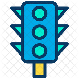 Traffic Lights Icon Of Colored Outline Style 256x256 Traffic Lights Icon Of Colored Outline Style