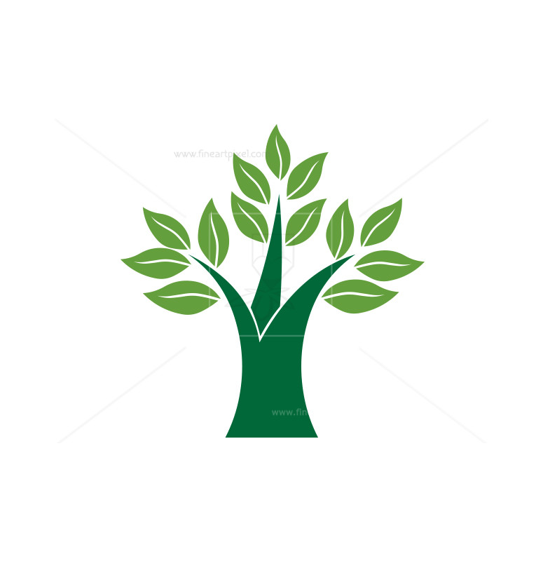 775x800 Green Tree Logo Icon Free Vectors, Illustrations, Graphics, Clipart