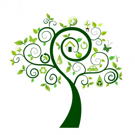 468x468 Green Tree With Ecology Icons Vectors Stock In Format For Free