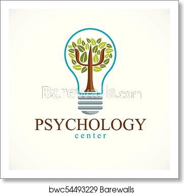362x382 Psychology Concept Vector Logo Or Icon Created With Greek Psi