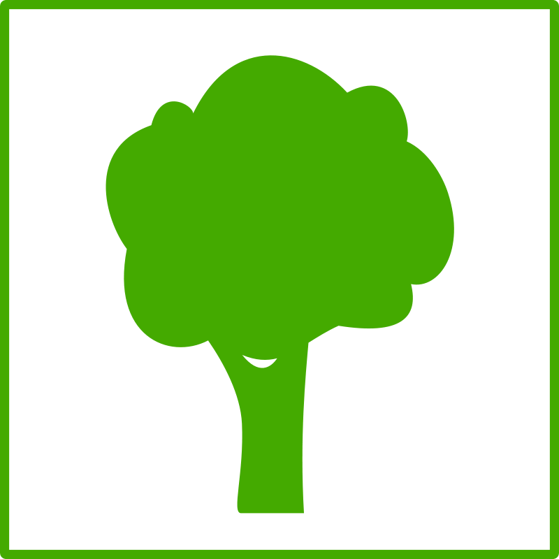 800x800 Free Clipart Eco Green Tree Icon Dominiquechappard