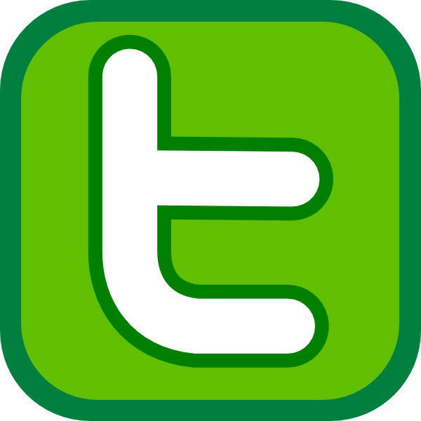 Twitter Icon Green Clip Art 600x600 Twitter Icon Green Clip Art