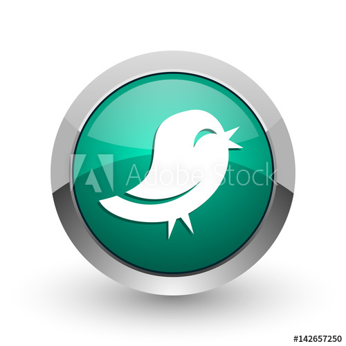 Twitter Silver Metallic Chrome Web Design Green Round Internet 500x500 Twitter Silver Metallic Chrome Web Design Green Round Internet