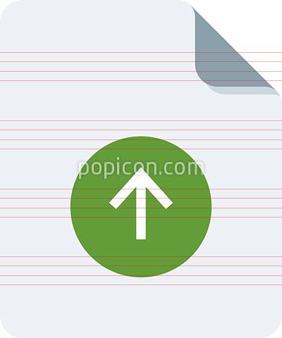 Document With Up Arrow Icon 400x480 Document With Up Arrow Icon
