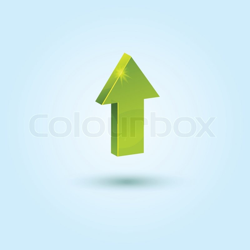 Green Up Arrow Symbol Isolated On Blue Stock Vector Colourbox 800x800 Green Up Arrow Symbol Isolated On Blue Stock Vector Colourbox