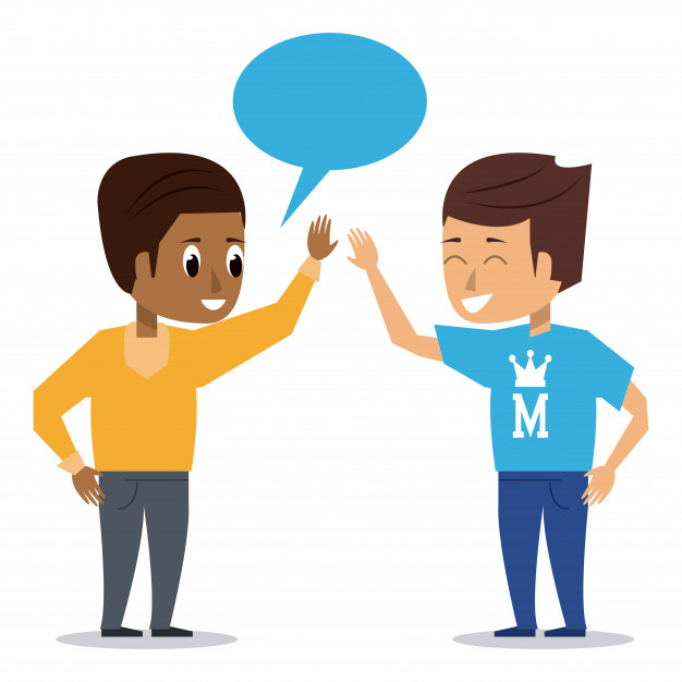 626x626 Friends Greeting Cartoon Icon Vector Illustration Graphic Design