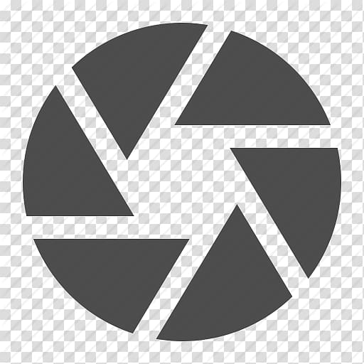 512x512 Round Grey Logo, Shutter, Lens, Shutter Icon Transparent
