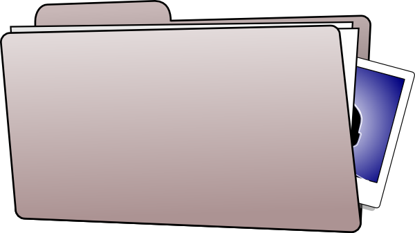 600x337 Grey Folder Icon Clip Art
