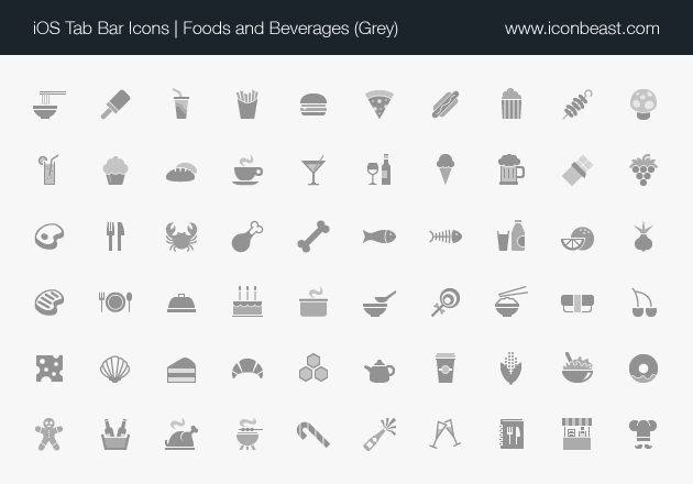 Foods And Beverages Ios Tab Bar Icons 630x440 Foods And Beverages Ios Tab Bar Icons
