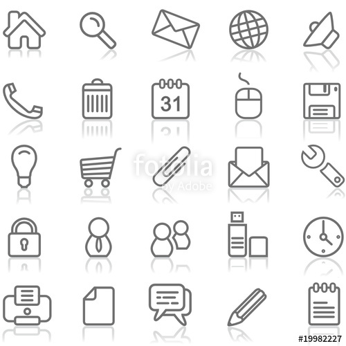 Grey Icons Set Stock Image And Royalty Free Vector 500x500 Grey Icons Set Stock Image And Royalty Free Vector