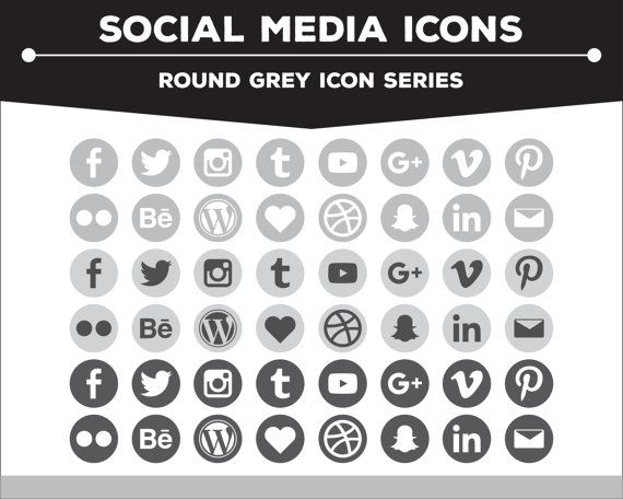 570x456 Social Media Icons