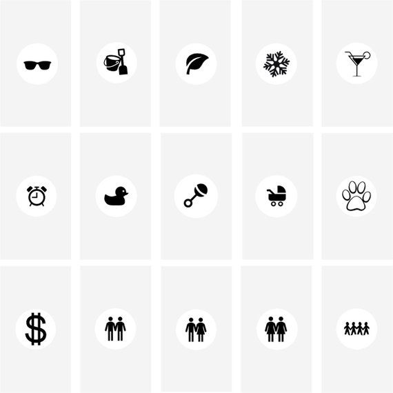 570x570 Gray Instagram Highlight Icon Cover Template Set Of Etsy