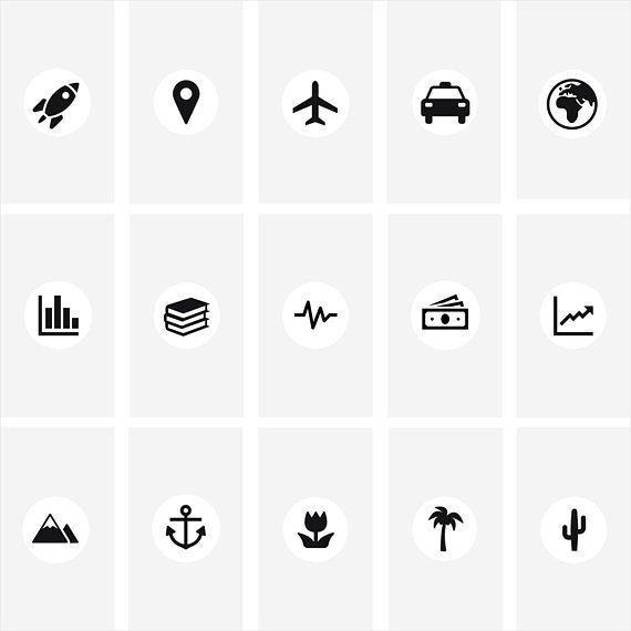 570x570 Gray Instagram Highlight Icon Cover Template Set Of Instagram