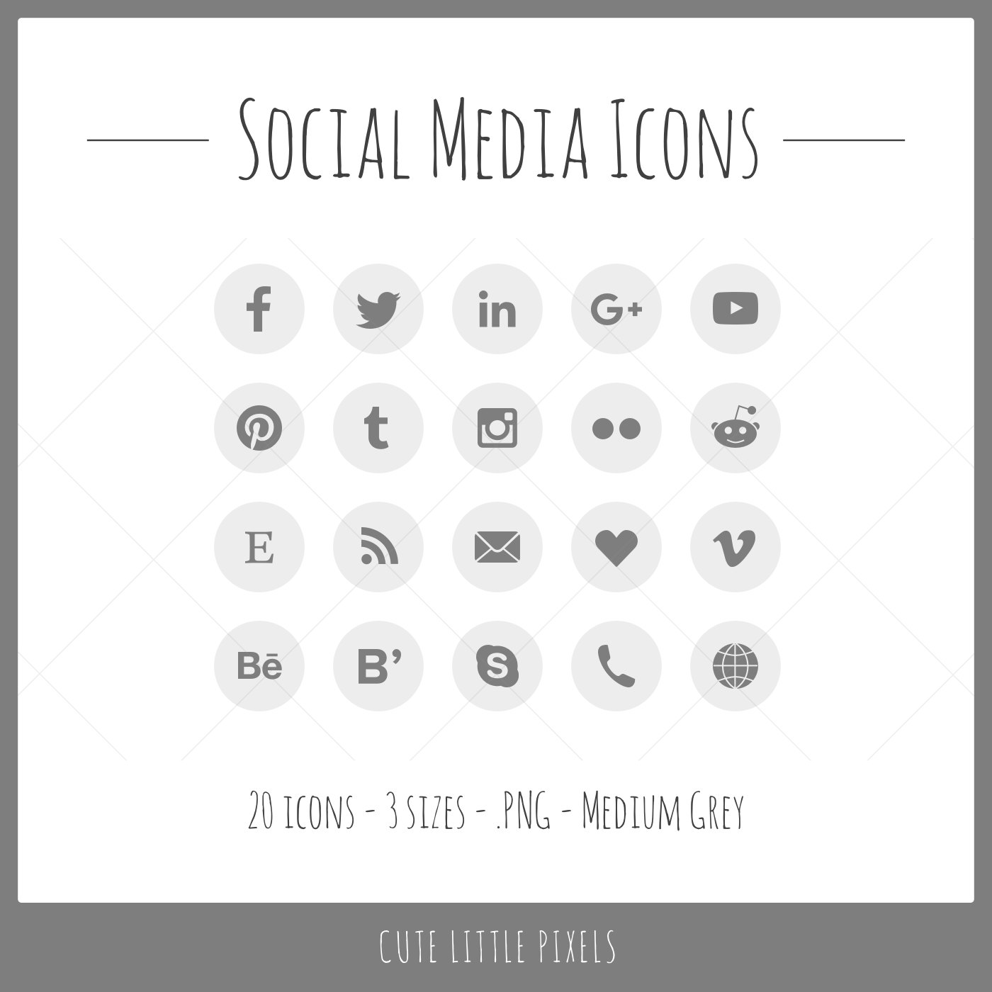 1400x1400 Social Media Icons White Png Images In Collection