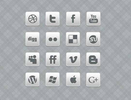 541x413 Free Clean And Simple Social Media Icon Sets Free Graphics