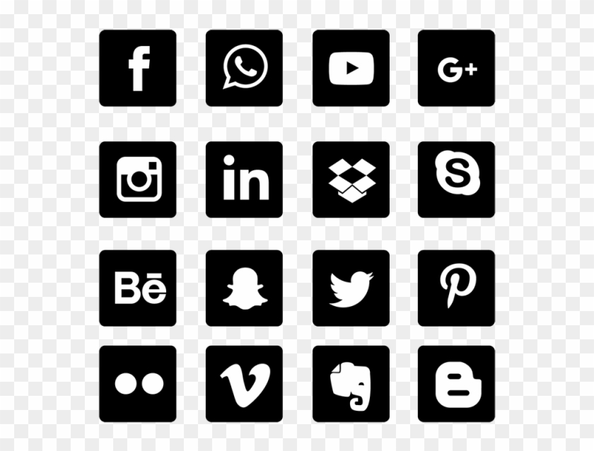 Grey Social Media Icon at Vectorified.com | Collection of Grey Social ...