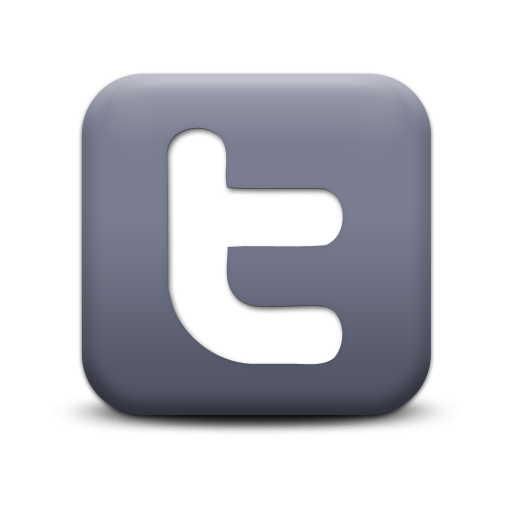 512x512 Matte Grey Square Icon Social Media Logos Twitter E C Myers