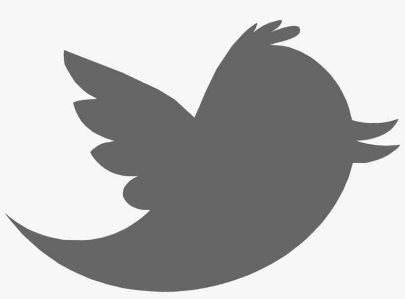 820x607 Twitter Logo Grey Png