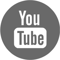 Dim Gray Youtube Icon 256x256 Dim Gray Youtube Icon