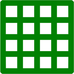 256x256 Green Grid Icon