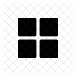 256x256 Grid View Icon Of Glyph Style