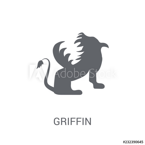 500x500 Griffn Trendy Griffin Logo Concept On White Background