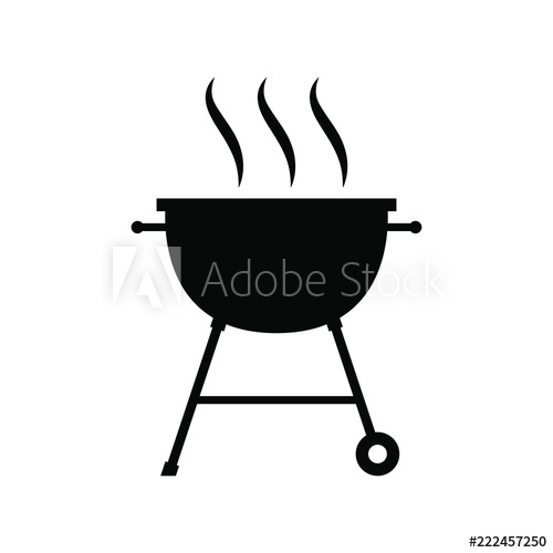 500x500 Barbecue Elements Bbq Grill Icon Bbq Grill Isolated Black Sign