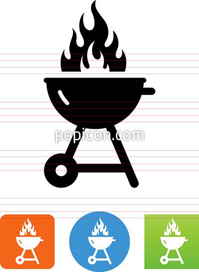 400x547 Flaming Grill Icon