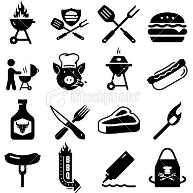 380x380 Bbq, Grilling, And Tailgating Icon Set Professional Clip Art