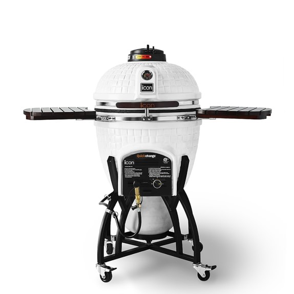 574x574 Icon Hybrid Kamado Grill, Cottage White Williams Sonoma