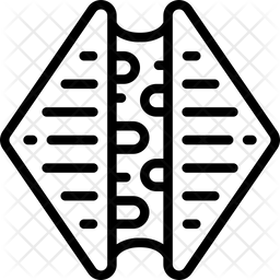 256x256 Grilled Cheese Sandwich Icon Of Line Style