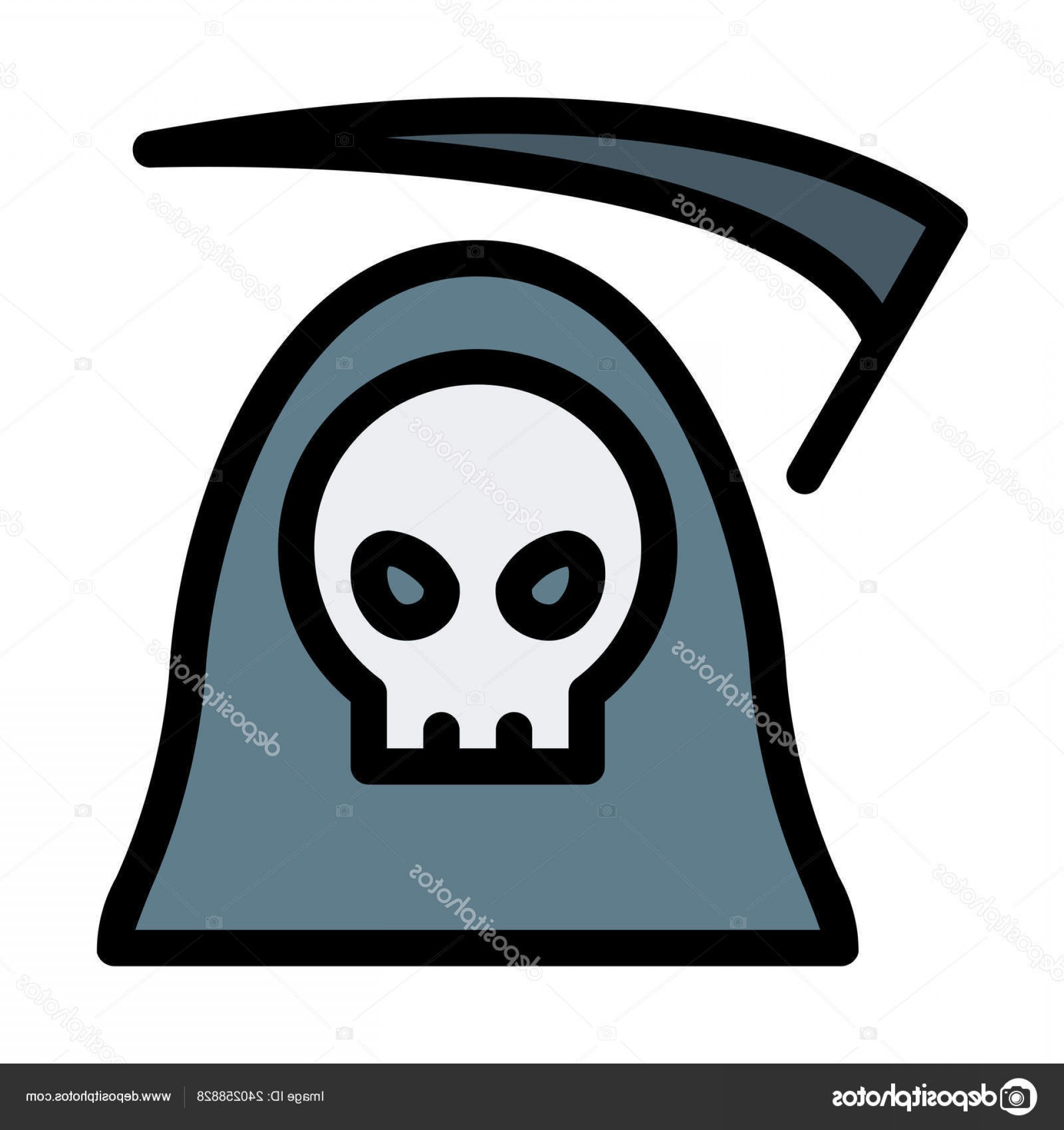 1920x2040 Stock Illustration Grim Reaper Party Simple Icon Handandbeak