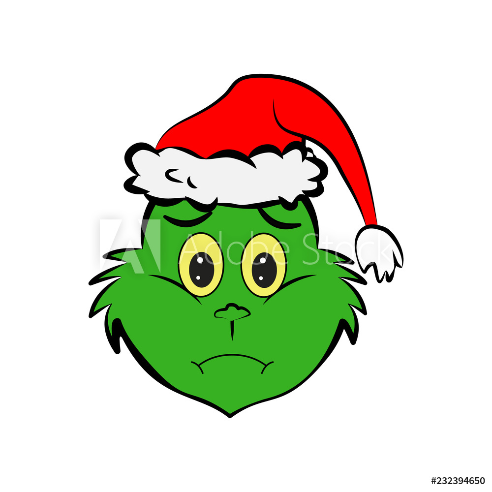 1000x1000 Fotografie, Obraz Grinch In Frowning Emoji Icon Posters Cz
