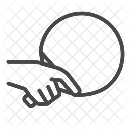 256x256 Grip Icon Of Line Style