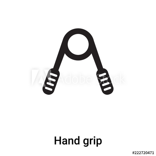 500x500 Hand Grip Icon Vector Isolated On White Background, Logo Concept