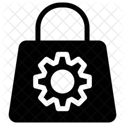 256x256 Shopping Bag Icon Of Glyph Style