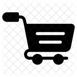 256x256 Shopping Cart Icon Of Glyph Style