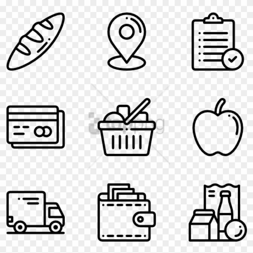 840x842 Free Png Grocery Icons