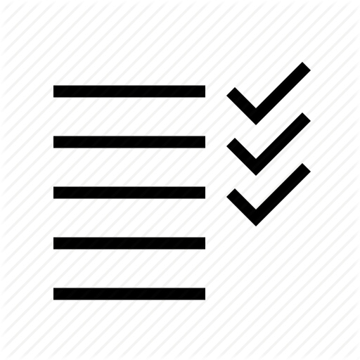 512x512 Bullet, Check, Grocery, List, To Do Icon